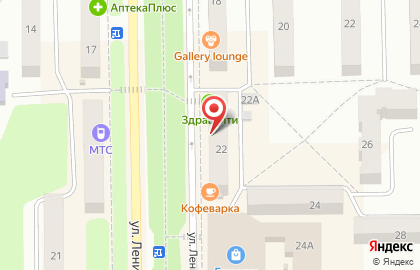 Спортивный магазин Чемпион на улице Ленина на карте