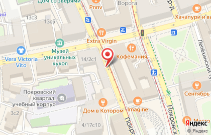 Кофейня фиксированных цен Cofix на улице Покровка на карте