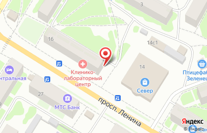 Парикмахерская Визит на проспекте Ленина на карте