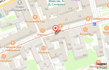 Указатель системы городского ориентирования №6461 по ул.Рождественская, д.10а р на карте