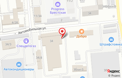 Автошкола Навигатор плюс на Брестской улице на карте