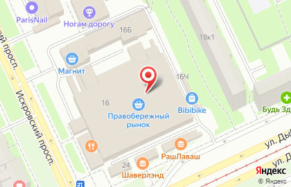 ОАО Банкомат, АКБ МОСОБЛБАНК на улице Дыбенко на карте