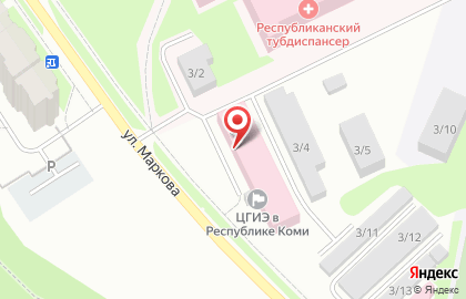 Роспотребнадзор г. Сыктывкар Дезинфекция на улице Димитрова на карте