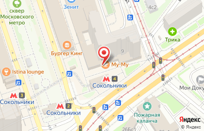 Салон цветов на Сокольнической площади, 9 к1 на карте