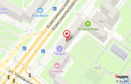 ЗАО Райффайзенбанк на Комсомольском проспекте на карте