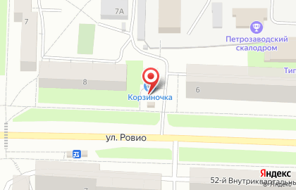 Киоск по продаже фруктов и овощей в Петрозаводске на карте