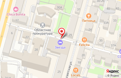 Строящееся административное здание по ул. Симеоновская, 30/27 на карте