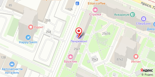 Сервисный центр Ленремонт на улице Ушинского на карте