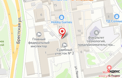 Мировые судьи Заводского района в Советском районе на карте