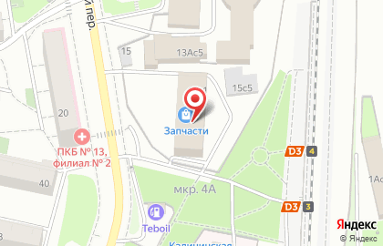 Торговая компания ЗИП-М Ритейл в Юрьевском переулке на карте
