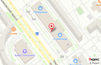 Торгово-монтажная компания Галерея на Ульяновском проспекте на карте