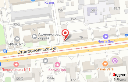 Ремонтная мастерская на Ставропольской улице, 79 на карте