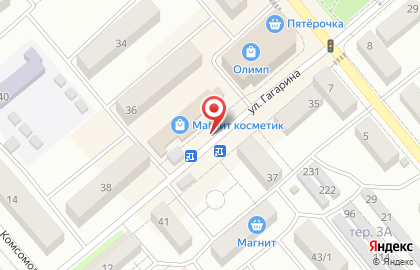 Магазин Мой мясной на улице Гагарина на карте