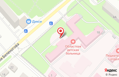 Больница Костромская областная детская больница в Костроме на карте