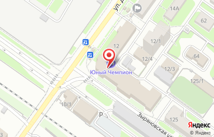 Карат на Зыряновской улице на карте
