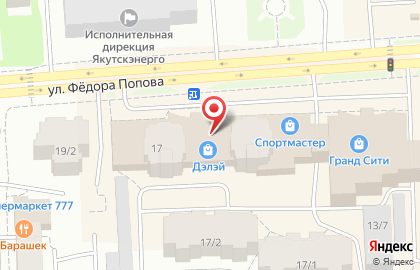 Магазин игрушек Toy.ru на улице Федора Попова на карте