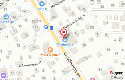 Мясной магазин Мясная фишка на Особенной улице на карте