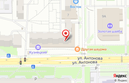 Поволжский банк Сбербанка России на улице Антонова на карте