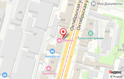 Агентство недвижимости Рада на Октябрьской улице на карте