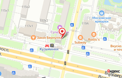 Ювелирный магазин 585Gold на Волгоградском проспекте на карте