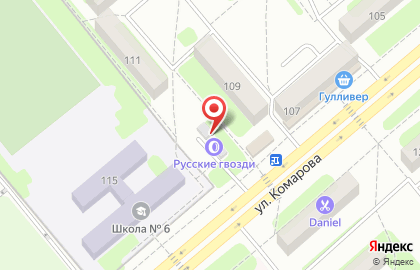 Шиномонтажная мастерская Русские гвозди на карте