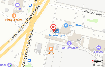 Магазин фастфудной продукции на Молодёжной улице на карте