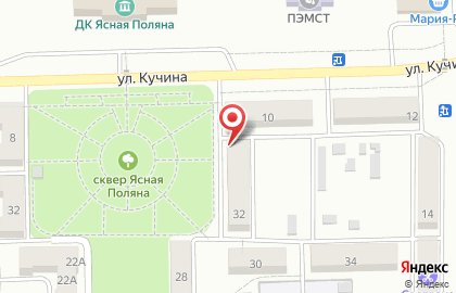 Магазин бытовой химии на улице Кучина на карте