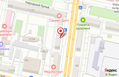 Ювелирный магазин 585 Золотой на проспекте Богдана Хмельницкого на карте