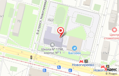 Физтех-колледж при Мфти в Новогиреево на карте