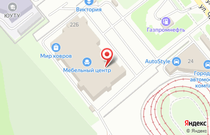 Мебельный салон Линда в Курчатовском районе на карте