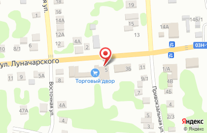 Магазин Энергетик на улице Луначарского на карте