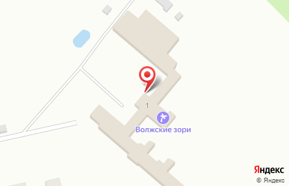 Санаторий Волжские зори в Чебоксарах на карте