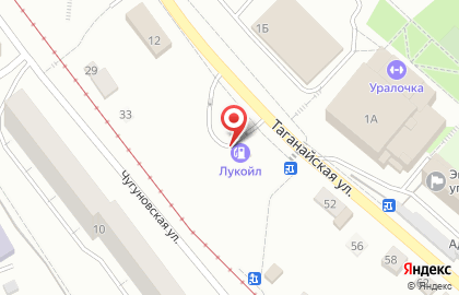 Златоустовский филиал ЛУКОЙЛ-Уралнефтепродукт на Таганайской улице на карте