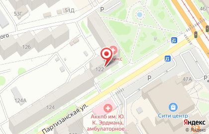 Салон красоты Женева на Партизанской улице на карте