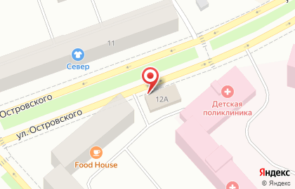Мини-маркет Восток на улице Островского на карте