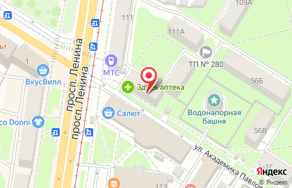 Ювелирный салон Ювелирная Лавка на улице Академика Павлова на карте