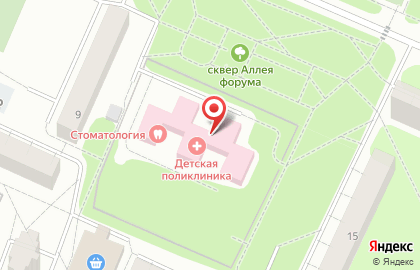 Детская Поликлиника на улице Северная на карте