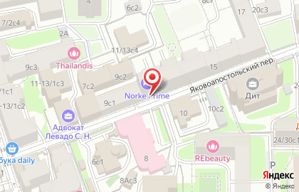 Премиальная клиника эпиляции Epilate-Me в Яковоапостольском переулке на карте