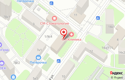 Ремонт телевизоров Sony на Солнечногорской улице на карте