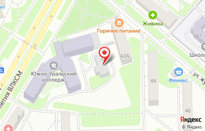 Челябинский филиал Банкомат, СМП Банк на улице 50 лет ВЛКСМ на карте