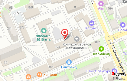 Юридическая компания Кодекс в Центральном районе на карте