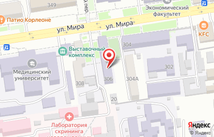 Общежитие в Ставрополе на карте