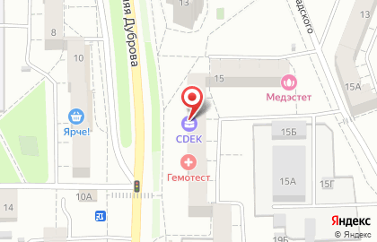 Магазин горящих путевок на улице Верхняя Дуброва на карте