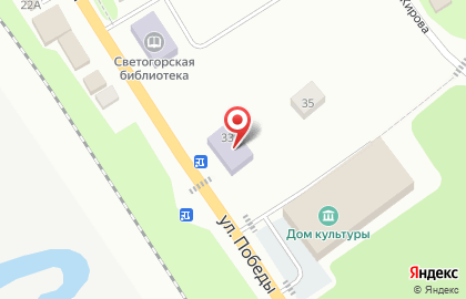 Светогорская городская детская библиотека в Санкт-Петербурге на карте