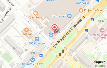 Магазин кондитерских изделий в Краснооктябрьском районе на карте