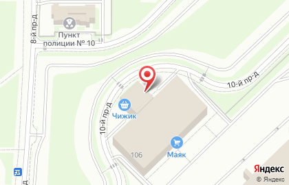 Автомат по продаже воды Vodorobot в Кировском районе на карте