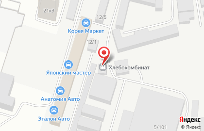 Тюменский Хлебокомбинат на улице Демьяна Бедного на карте