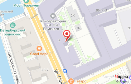Петрокоммерцбанк (круглосуточно) на улице Глинки на карте
