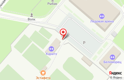 Стадион Беломорец на карте