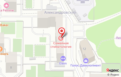 Семейная стоматологическая клиника на улице Аношкина на карте